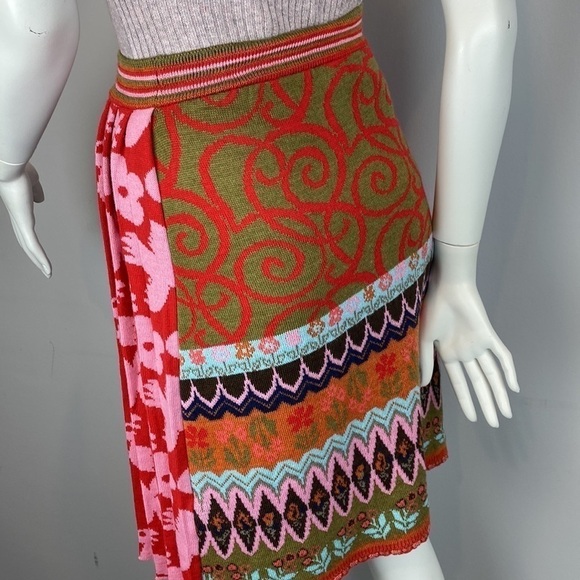 Oilily • pleated print block merino wool skirt - Picture 7 of 12
